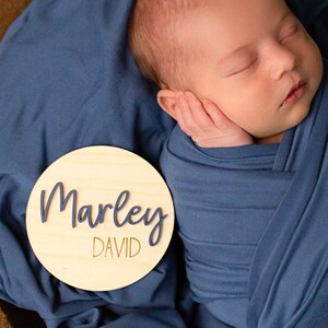 Custom Wooden Baby Name Sign: Newborn Photo Prop