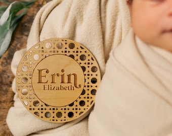 Wood Baby Name Sign, Birth Announcement Sign, Newborn Photo Prop, Baby Shower Gift