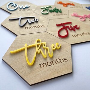 Hito mensual del bebé, Tarjetas de hitos, Regalo para bebés de género neutro, Accesorio para fotos de bebés
