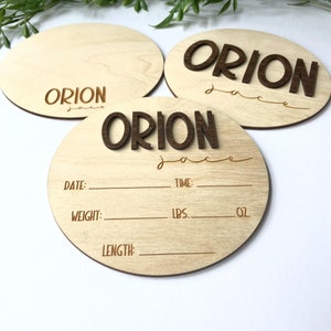 Birth Announcement Sign, Baby Announcement, Wood Birth Stat Sign, Newborn Photo Prop, Baby Shower Gift