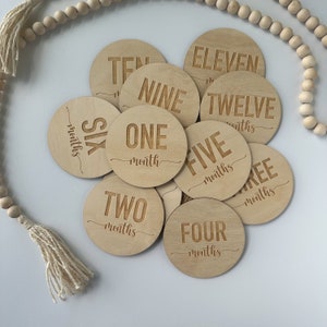 Cartes d'étape de bébé, étape mensuelle de bébé, marqueur d'étape