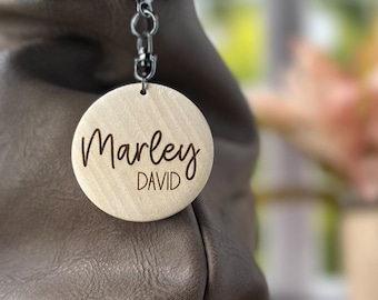 Diaper Bag Tag, Custom Name Keychain, Gift for New Mom