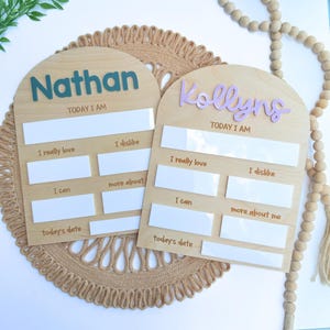 Baby Milestone Board – Dry Erase Board for Baby Monthly Photos – Baby Photo Prop