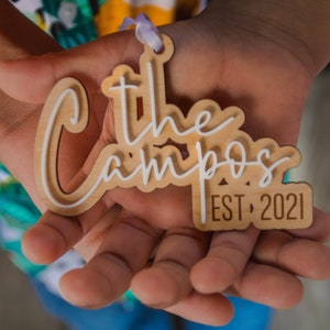 Family name ornament
