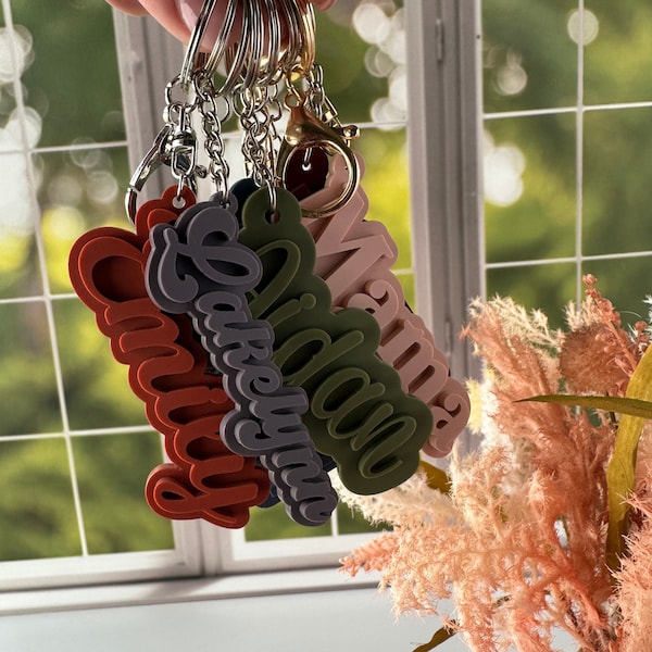 Name Keychain Etsy