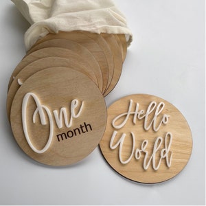 Cartes d'étape de bébé, photos mensuelles de bébé, nouveau cadeau de bébé