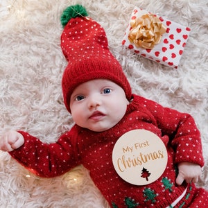 Meilensteinkarten, Meine ersten Urlaubsmeilensteine, Baby First Christmas, Baby Foto Requisiten, Geschenk für Mutter, Mein erstes Weihnachten