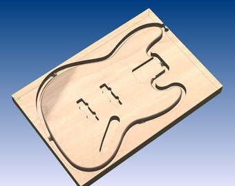 Jazz Bass Style Standard for CNC - STL DXF