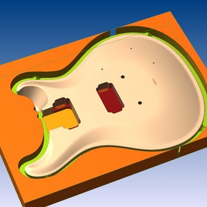 Guitar Custom 22 frets for CNC - Aspire 11 or 12