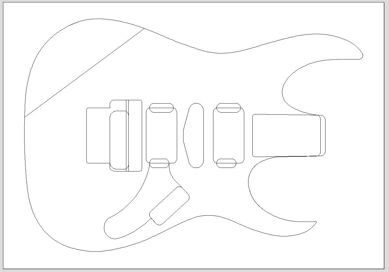 Ibanez RG Guitar Template MDF | lupon.gov.ph