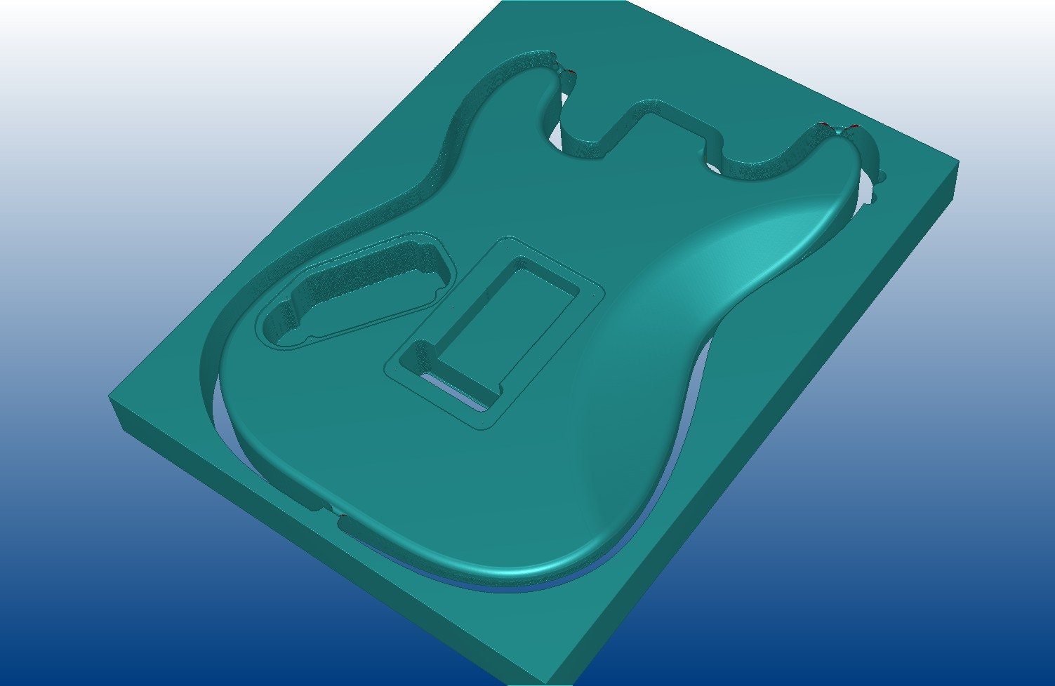 Stratocaster Style Hhfloyd Rose Vcarve or Aspire 11.5 Etsy