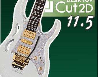 Ibanez JEM PIA 2020 for CNC - Cut2D 11.5 (also open on VCarve and Aspire)