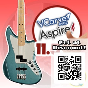 Fender Jaguar Bass 4 Strings CNC Aspire 11 or 12