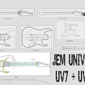 UV70P + UV7 7 Strings  in DXF organized for CNC Cam