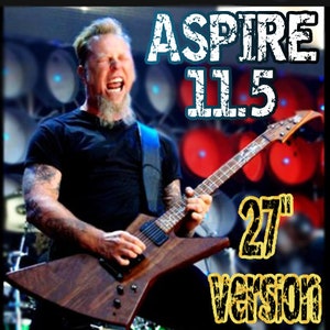 Explorer guitar 6 strings Metallica adapted to 27&quot; scale for CNC - Aspire 11 or 12