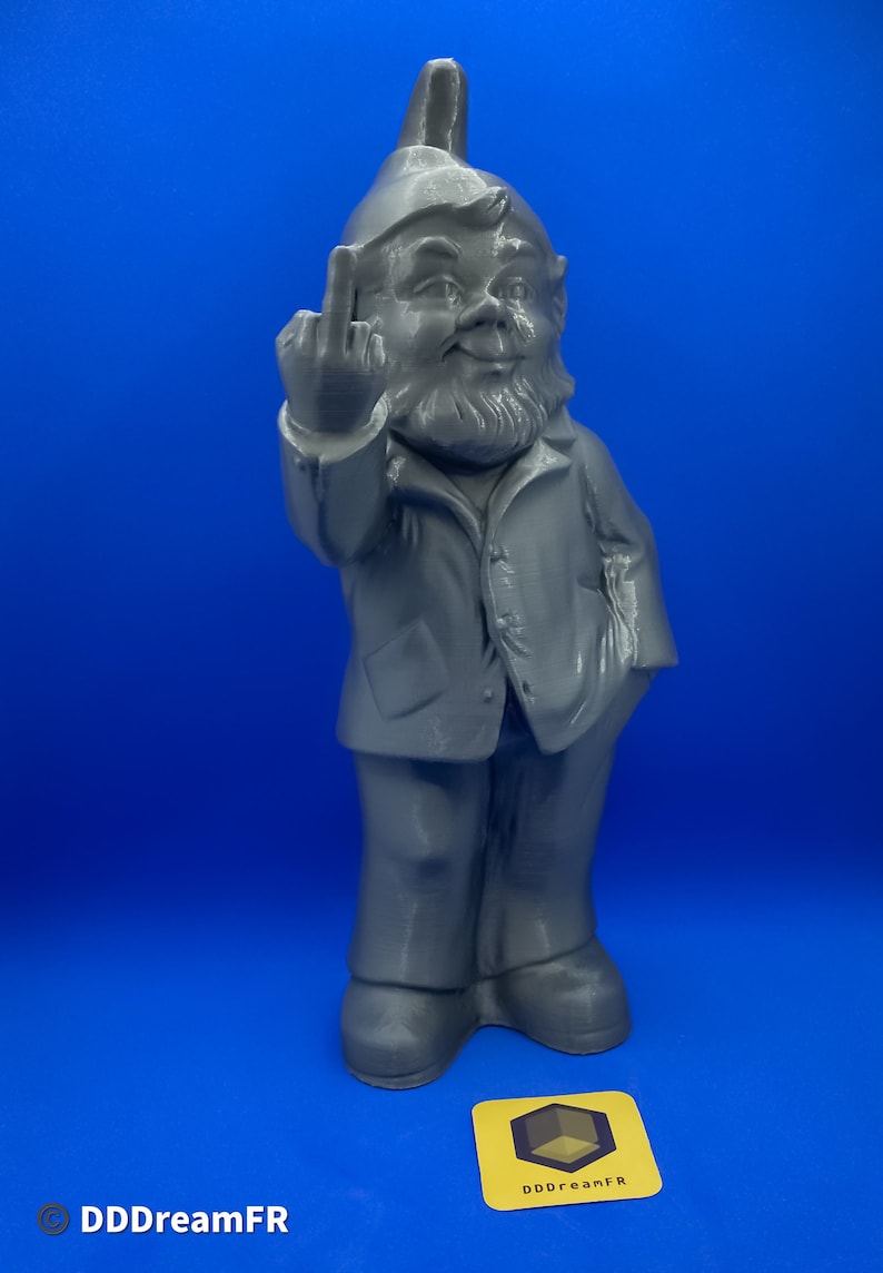 Nain de jardin vulgaire, Rude Gnome, 3D Printed image 6