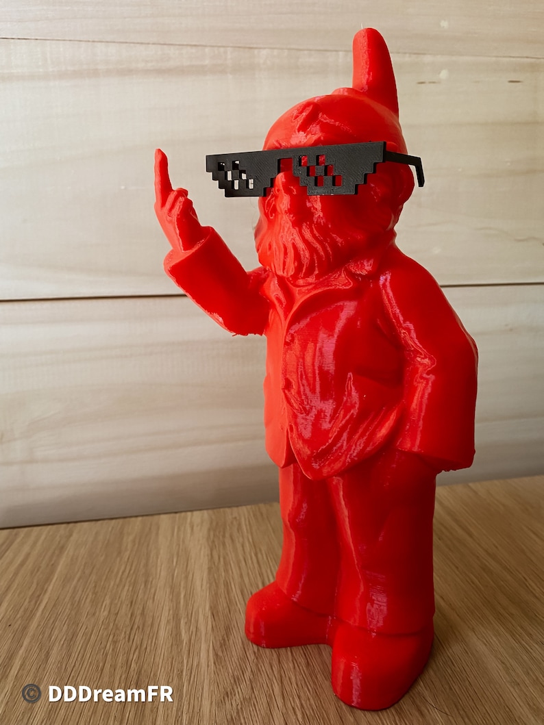 Nain de jardin vulgaire, Rude Gnome, 3D Printed image 8
