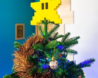 Etoile de Noël, Mario Style 8 Bits, Nintendo, Sapin, Christmas Tree