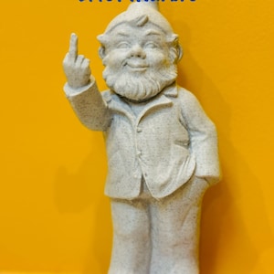 Nain de jardin vulgaire, Rude Gnome, 3D Printed image 1