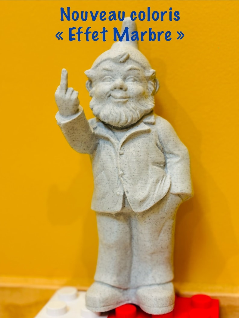 Nain de jardin vulgaire, Rude Gnome, 3D Printed image 1