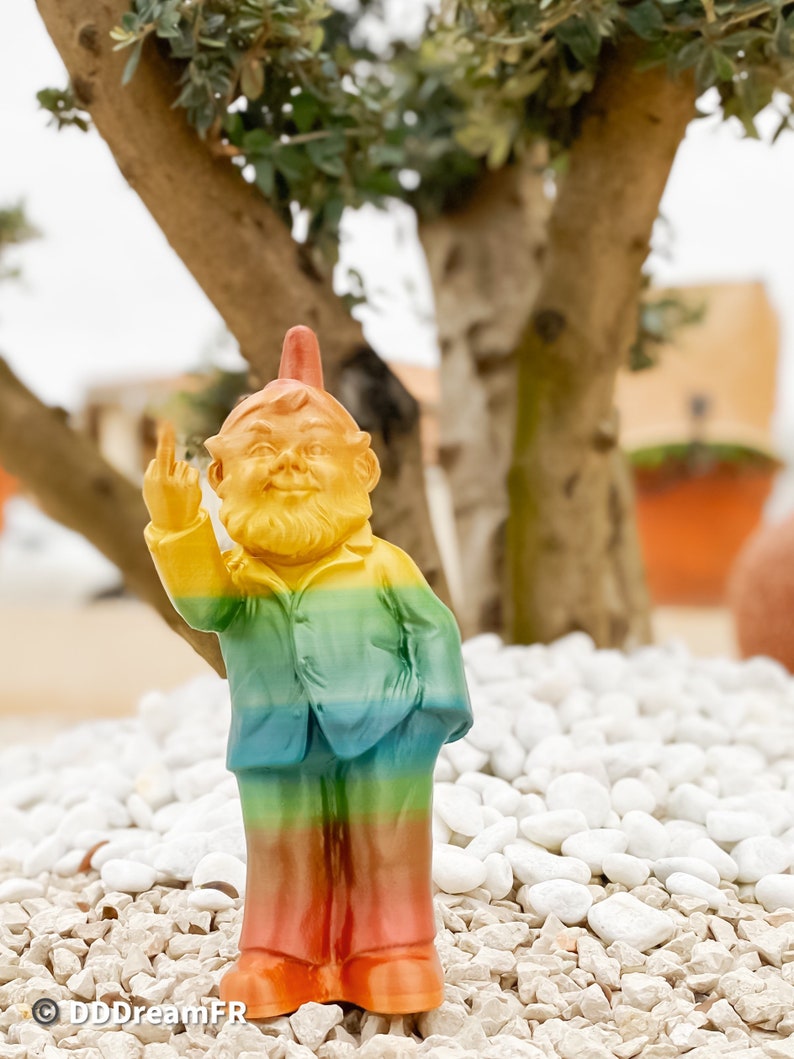 Nain de jardin vulgaire, Rude Gnome, 3D Printed image 9