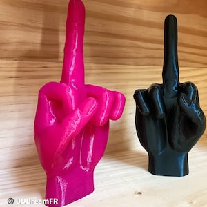 Majeur, Middle Finger, Fuck You, Doigt d'honneur, décoration imprimée 3D image 1