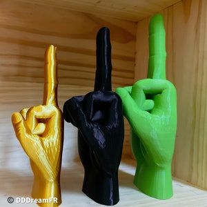 Majeur, Middle Finger, Fuck You, Doigt d'honneur, décoration imprimée 3D image 4