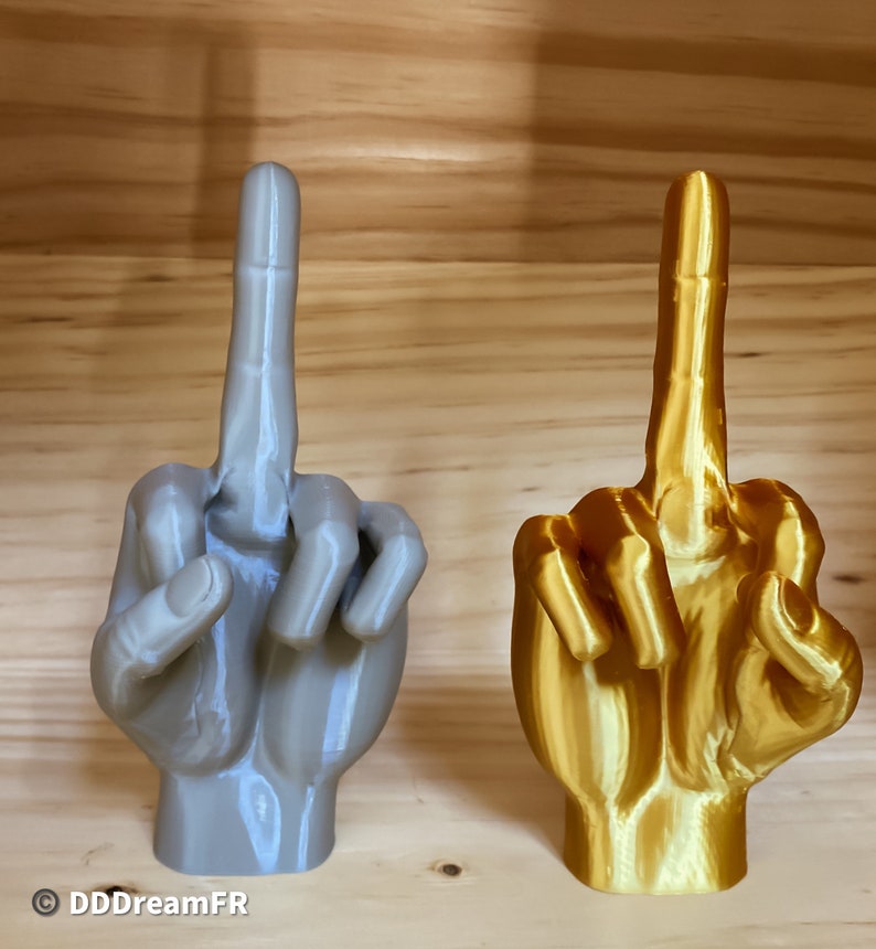 Majeur, Middle Finger, Fuck You, Doigt d'honneur, décoration imprimée 3D image 3