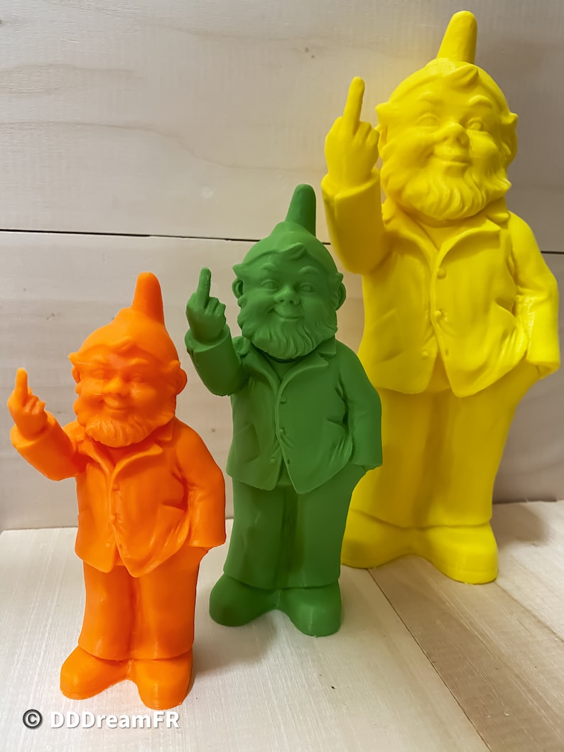 Nain de jardin vulgaire, Rude Gnome, 3D Printed image 2