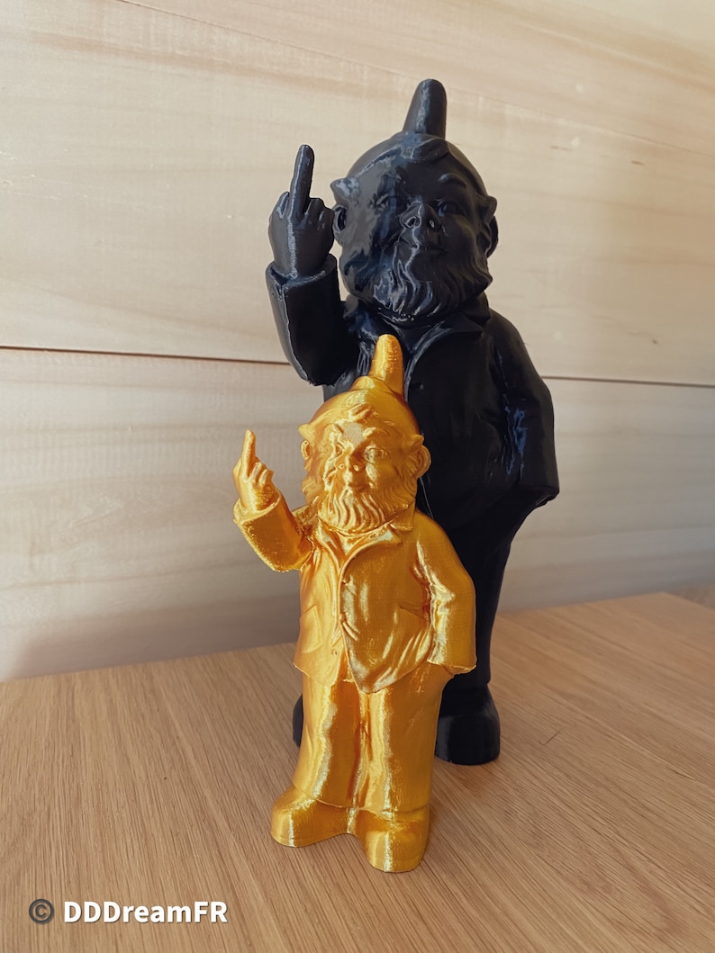 Nain de jardin vulgaire, Rude Gnome, 3D Printed image 10