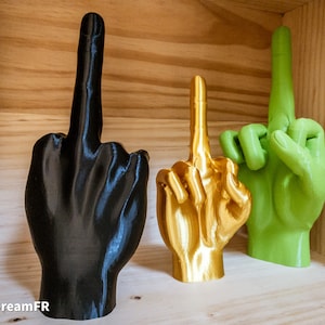 Majeur, Middle Finger, Fuck You, Doigt d'honneur, décoration imprimée 3D image 2