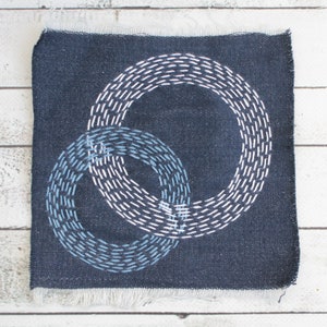 Boro patch Visible mending Sashiko jeans Upcycled denim patches CUSTOM