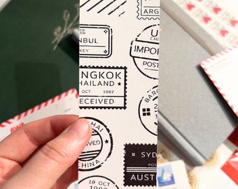Travel Stamps Bookmark