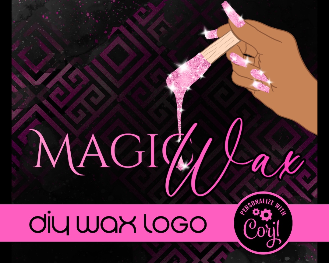 DIY Wax Logo, Wax Specialist Technician Logo Template, Waxing Salon
