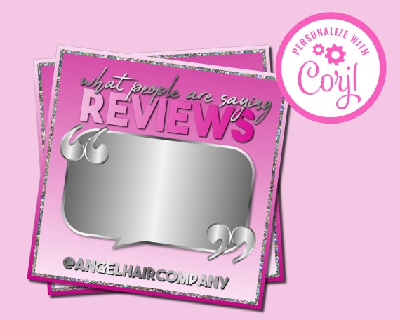 Editable Beauty Boutique Flyer, Hair Makeup, Client Reviews (Digital Template)