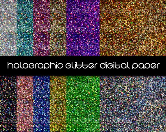 Holographic Glitter Digital Paper, Rainbow Sparkle Texture, Sparkle Design  Elements, Graphic Design Textures, Glitter Paper Bundles Pack - Etsy