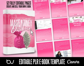 PLR E-Book Template, Make Money Online E Book Template, Editable Book Template, PLR E-Book, Coaching E-Book Template, E-Book Template