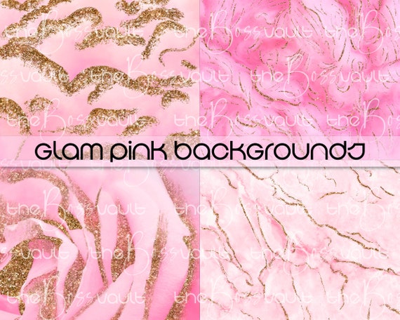 Pink Glitter Backgrounds Bundle