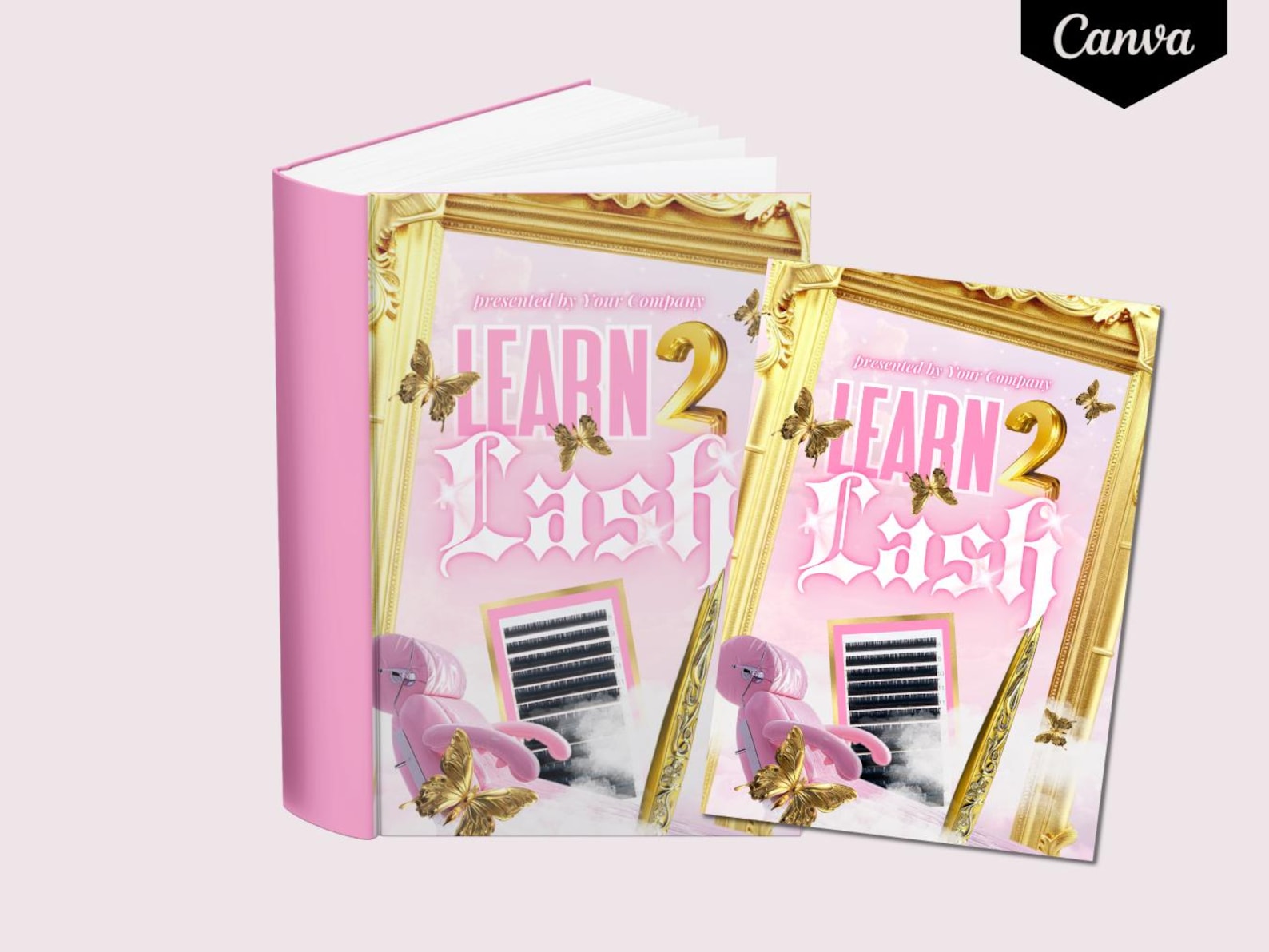 Photo Guide Cover Design DIY Lash Guide Cover Design, Lash Ebook Editable Front Cover Template ...