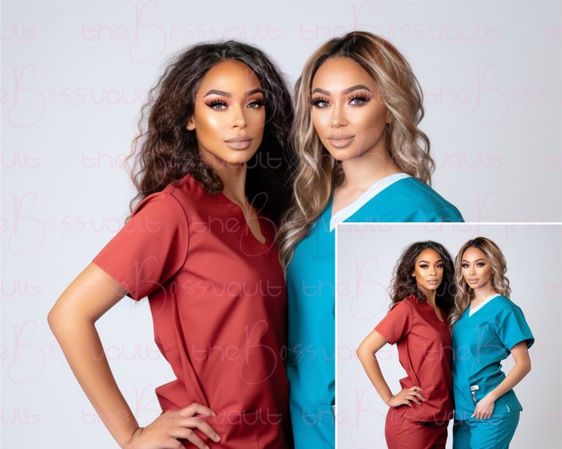 Scrub Stock Photos, Medical Wear Stock Photo Bundle, Glam Uniform Stock ...