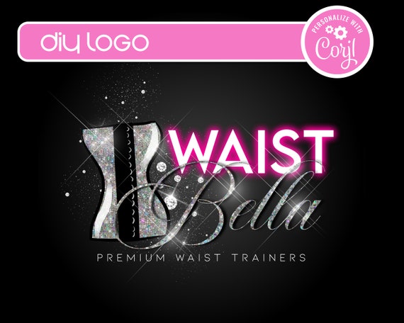 DIY Waist Training Logo Template, Faja Logo Business Design