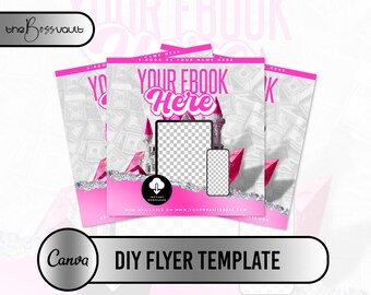 DIY eBook Flyer Template, Canva eBook Flyer Design, Matching Template for Dropshipping eBook, eBook Listing Cover, Product Picture