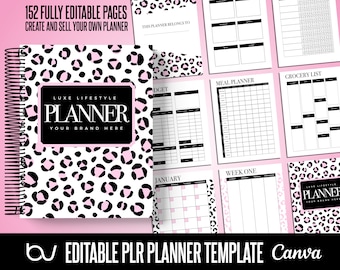 DIY Planner Template, PLR Planner Template, Print Planner Design, Undated Planner Template, Luxury Planner, Lifestyle Planner, Agenda