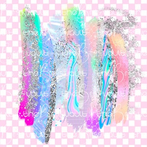 May include: Abstract digital art print with a pink, blue, and silver color scheme. The design features a series of overlapping brushstrokes and swirls, creating a dynamic and textured effect.