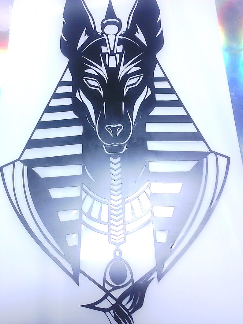 Decal Sticker Anubis Vinyl 8x4 in /egyptian God Car & Wall Sticker - Etsy