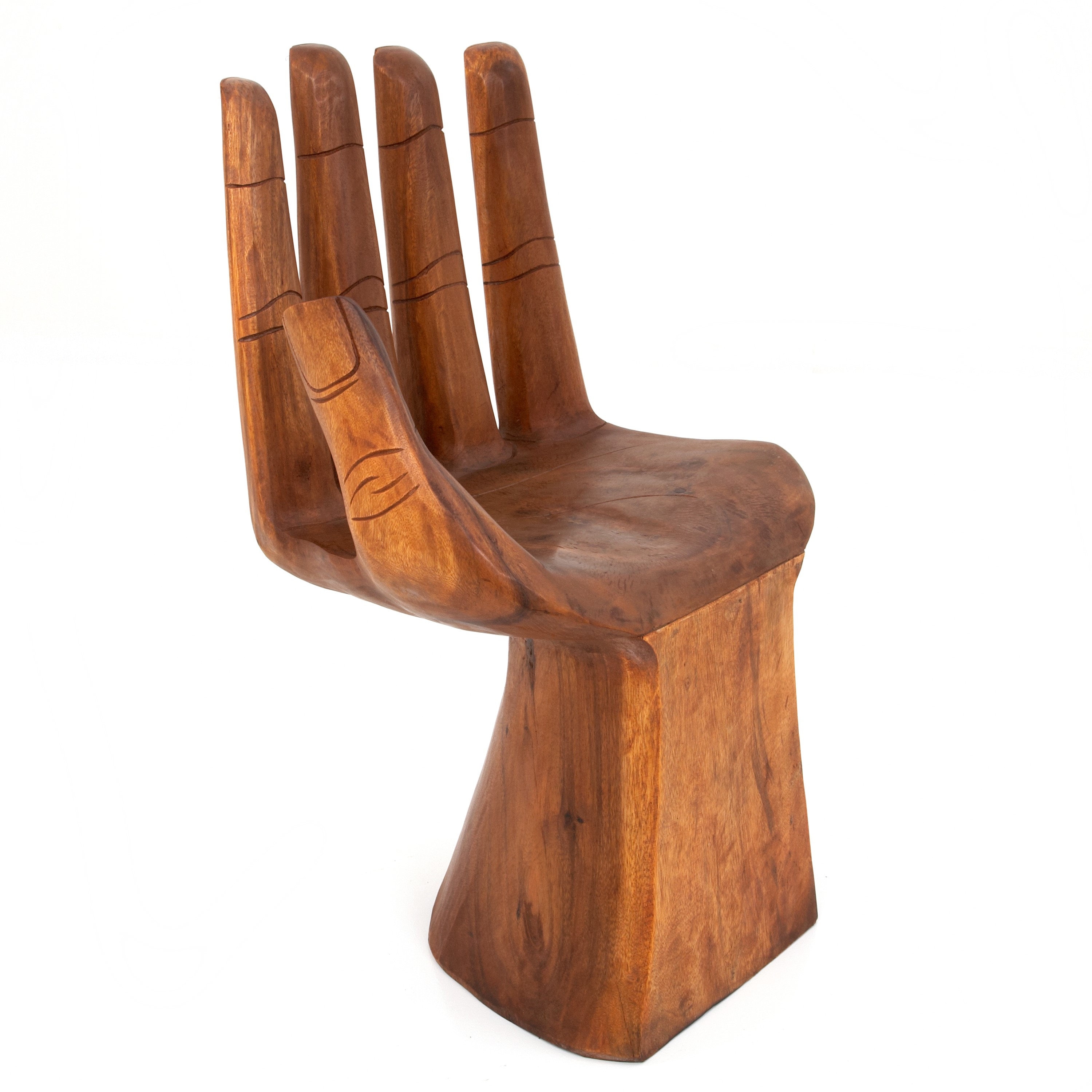 Rustic Hand Chair Seat 4 Finger Support Solid Suar Wood Indoor Etsy