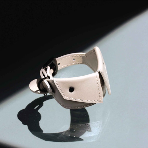 Wide Padded Dog Shirt Collar | Personalized soft leather dog wide collar for Italian greyhound collar, Whippet collar | Spread