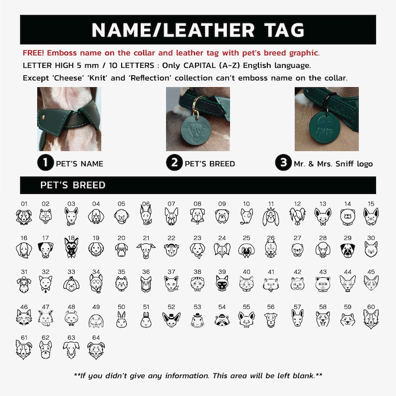 Pet graphic icon on collar
