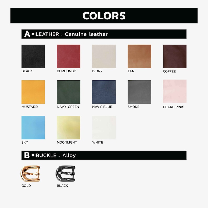 soft leather dog collar color chart