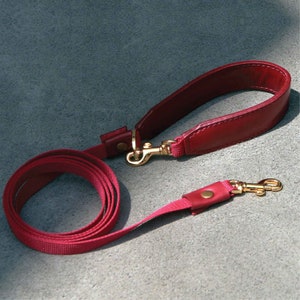 Classic Pet Leash, Lightweight soft leather handle dog leash, Dog leash, Cat leash image 4